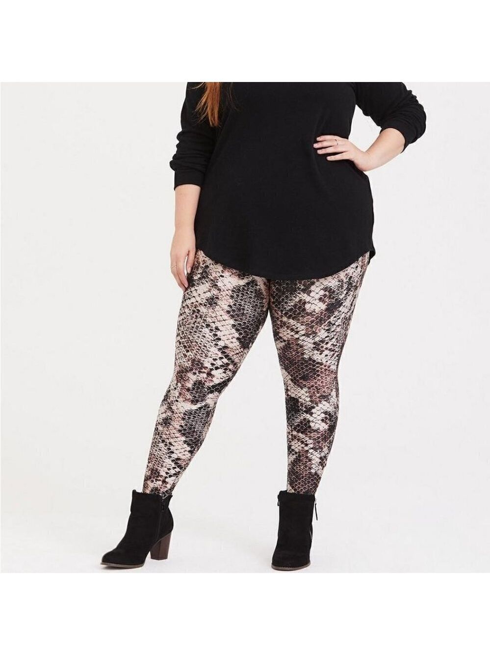Torrid Full Length Signature Waist Liquid Legging Snake Print Size 3